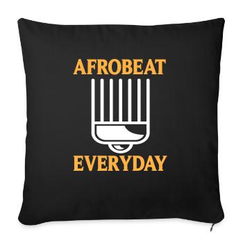Afrobeat Everyday Awesome Afrobeat Designs - Sofa pillowcase 17,3'' x 17,3'' (45 x 45 cm) - black - Front
