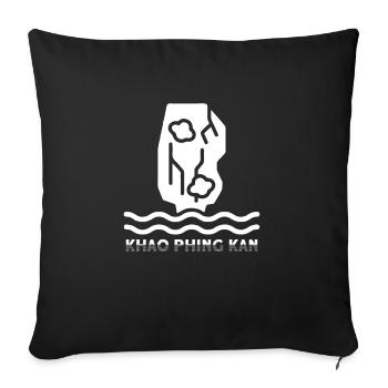 Thailand - Sofakissenbezug 45 x 45 cm - Schwarz - Vorne