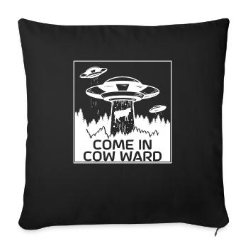 Alien Tshirt UFO Alien Children Mars Gentlemen - Sofa pillowcase 17,3'' x 17,3'' (45 x 45 cm) - black - Front