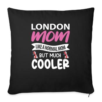 London - Sofakissenbezug 45 x 45 cm - Schwarz - Vorne