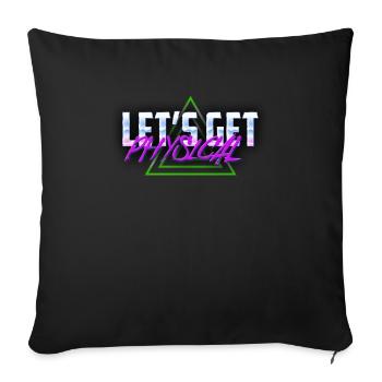 Obtenons l’esthétique Physique Vaporwave - Housse de coussin décorative 45 x 45 cm - noir - Devant