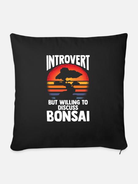 Bonsai Tree - Sofakissenbezug 45 x 45 cm - Schwarz