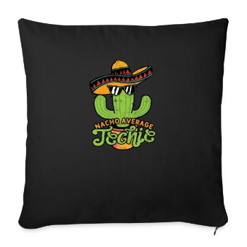 Cher papa je peux expliquer - malinois chien - Housse de coussin décorative 45 x 45 cm - noir - Devant