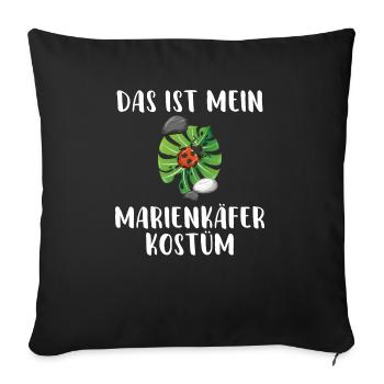 Das ist mein Marienkäfer Kostüm kleiner süßer Käfe - Sofakissenbezug 45 x 45 cm - Schwarz - Vorne