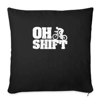 Mountain Biking Bicycle Cyclists Cyclists - Sofa pillowcase 17,3'' x 17,3'' (45 x 45 cm) - black - Front