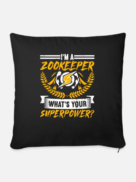 Zoowärter - Sofakissenbezug 45 x 45 cm - Schwarz