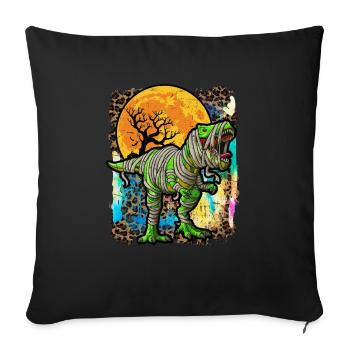 Halloween Dinosaur Zombie Tie Dye - Sofa pillowcase 17,3'' x 17,3'' (45 x 45 cm) - black - Front