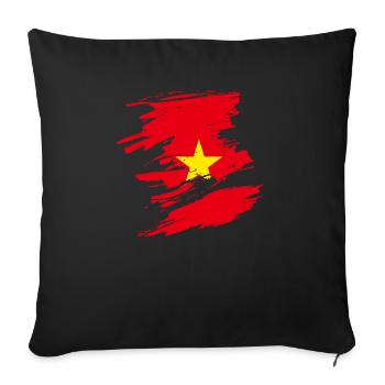 Vietnam - Sofakissenbezug 45 x 45 cm - Schwarz - Vorne