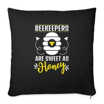 Are Sweet As Honey - Sofa pillowcase 17,3'' x 17,3'' (45 x 45 cm) - black - Front