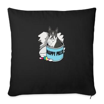 Ne jugez pas mon pitbull et je ne jugerai pas votre - Housse de coussin décorative 45 x 45 cm - noir - Devant