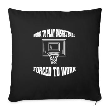 Club de basket-ball Amateurs de basket-ball Joueurs de basket-ball - Housse de coussin décorative 45 x 45 cm - noir - Devant