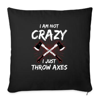 Axe ThrowIng Axe Double Axe Thrower - Sofa pillowcase 17,3'' x 17,3'' (45 x 45 cm) - black - Front