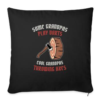 Axe ThrowIng Axe Double Axe Thrower - Sofa pillowcase 17,3'' x 17,3'' (45 x 45 cm) - black - Front