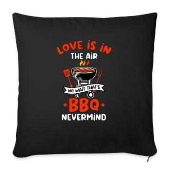 Barbecue Grill Grill Accessoires BBQ Grill Master Grill Grill - Housse de coussin décorative 45 x 45 cm - noir - Devant