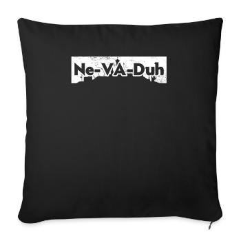 Ne-Va-Duh Nevada USA America Nevadians Nevadans - Sofa pillowcase 17,3'' x 17,3'' (45 x 45 cm) - black - Front