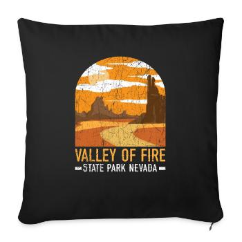 Valley Of Fire State Park Nevada USA Nevadans - Sofa pillowcase 17,3'' x 17,3'' (45 x 45 cm) - black - Front
