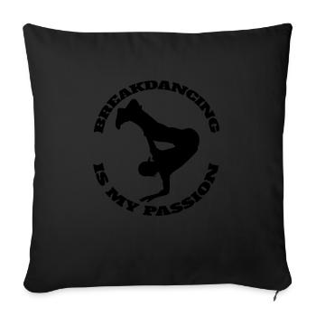 Breakdance Dance Sport Gift Dancing Dancer - Sofa pillowcase 17,3'' x 17,3'' (45 x 45 cm) - black - Front