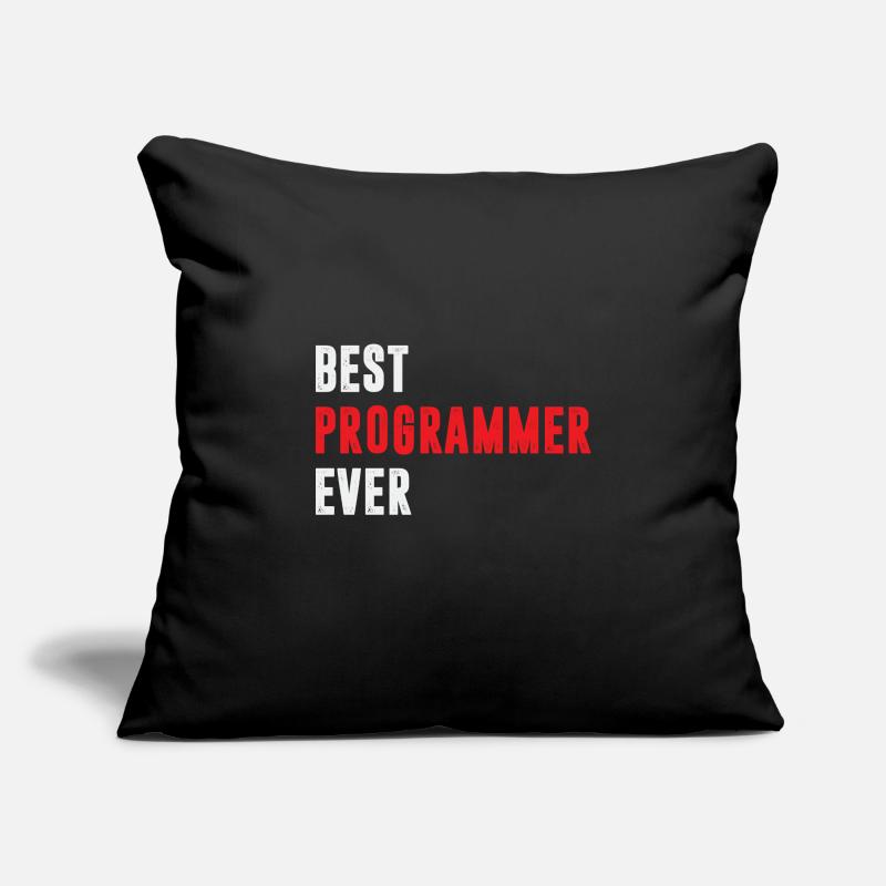 Best Programmer ever Funny Coder Quote Sofa pillowcase 17,3'' x 17,3'' (45 x 45 cm)