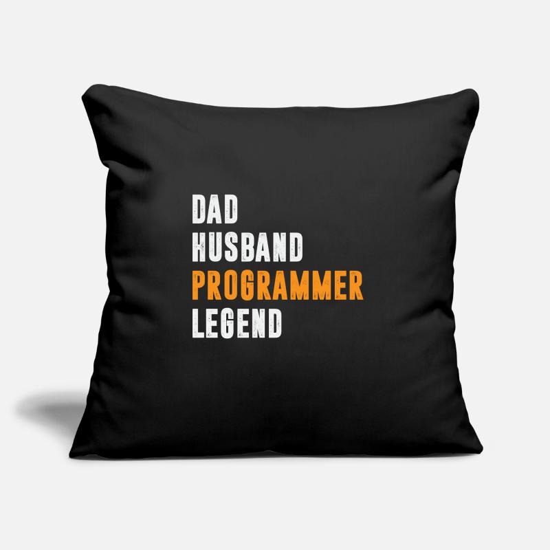 Dad Husband Programmer Legend Coder Coding Sofakissenbezug 45 x 45 cm