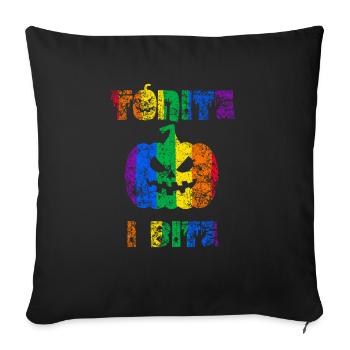 Tonite I Fierté d’Halloween - Housse de coussin décorative 45 x 45 cm - noir - Devant