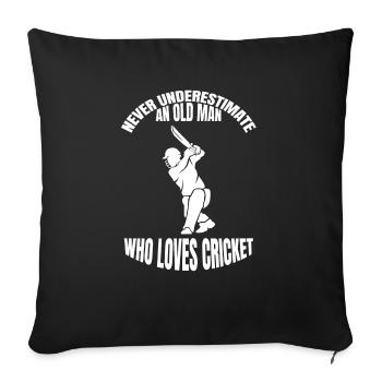 Cricket Cricket Saying Cricket Fan Team Gift - Sofa pillowcase 17,3'' x 17,3'' (45 x 45 cm) - black - Front