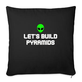 Alien Tshirt UFO Alien Children Mars Gentlemen - Sofa pillowcase 17,3'' x 17,3'' (45 x 45 cm) - black - Front