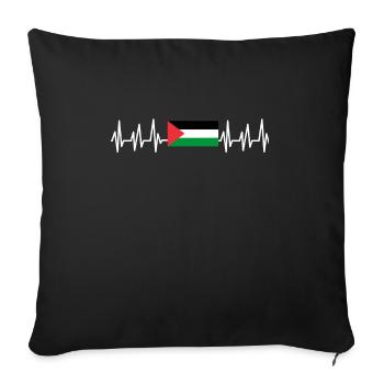 Palestine Gift Free Palestine Gaza Strip - Sofa pillowcase 17,3'' x 17,3'' (45 x 45 cm) - black - Front