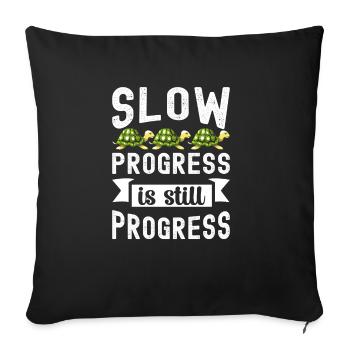 Turtle Gift Kids Reptiles Sea Beach - Sofa pillowcase 17,3'' x 17,3'' (45 x 45 cm) - black - Front