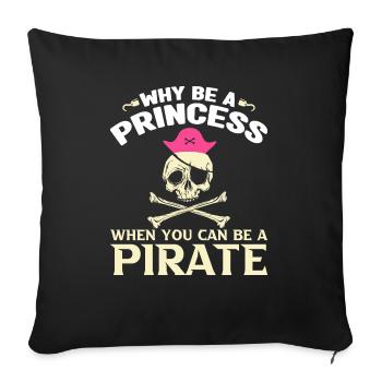 Pirate Kids Skull Party Pirates - Sofa pillowcase 17,3'' x 17,3'' (45 x 45 cm) - black - Front