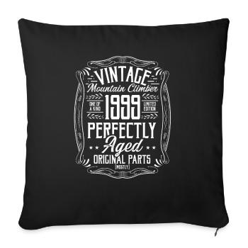 1999 Hiking Mountains Retro Hiker Born in 1999 - Sofa pillowcase 17,3'' x 17,3'' (45 x 45 cm) - black - Front