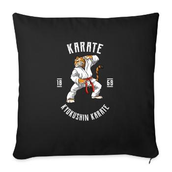 Karate Tiger - Karate Japan Fighting - Sofakissenbezug 45 x 45 cm - Schwarz - Vorne