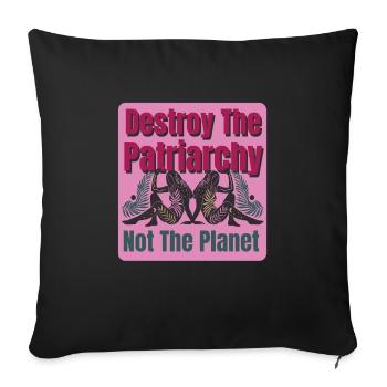 Frauen Gleichberchtigung Design und Feminist - Sofakissenbezug 45 x 45 cm - Schwarz - Vorne
