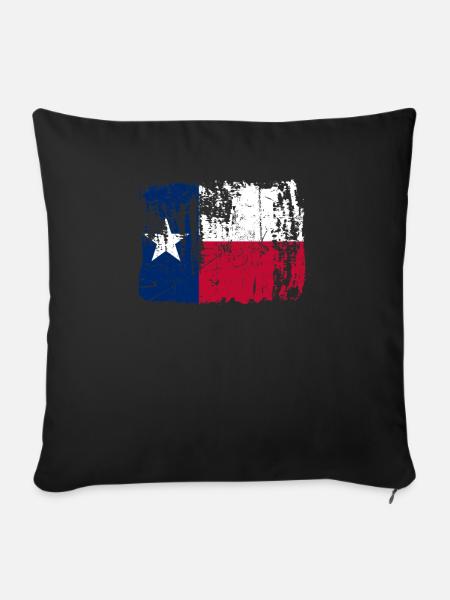 Texas reisen geschenk - Sofakissenbezug 45 x 45 cm - Schwarz
