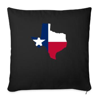 Cadeau maison texas - Housse de coussin décorative 45 x 45 cm - noir - Devant