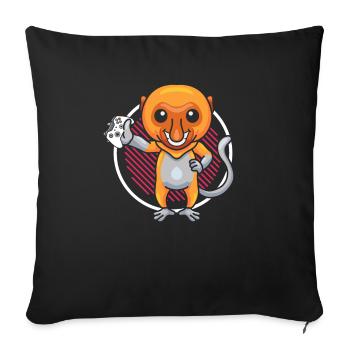 J’aime la bière et Proboscis Monkey Animal Zookeeper - Housse de coussin décorative 45 x 45 cm - noir - Devant