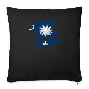 Cadeau pour les résidents de Caroline du Sud - Housse de coussin décorative 45 x 45 cm - noir - Devant