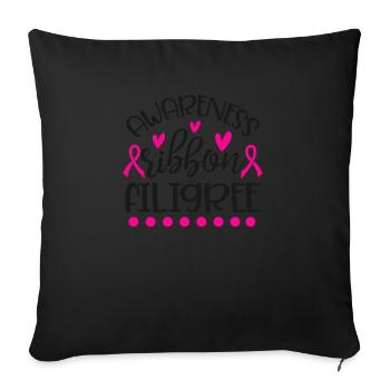 Sensitization loop - Sofa pillowcase 17,3'' x 17,3'' (45 x 45 cm) - black - Front