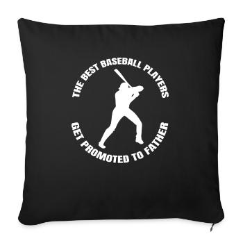 Baseball Baseball Lover Gift Baseball Game - Sofa pillowcase 17,3'' x 17,3'' (45 x 45 cm) - black - Front