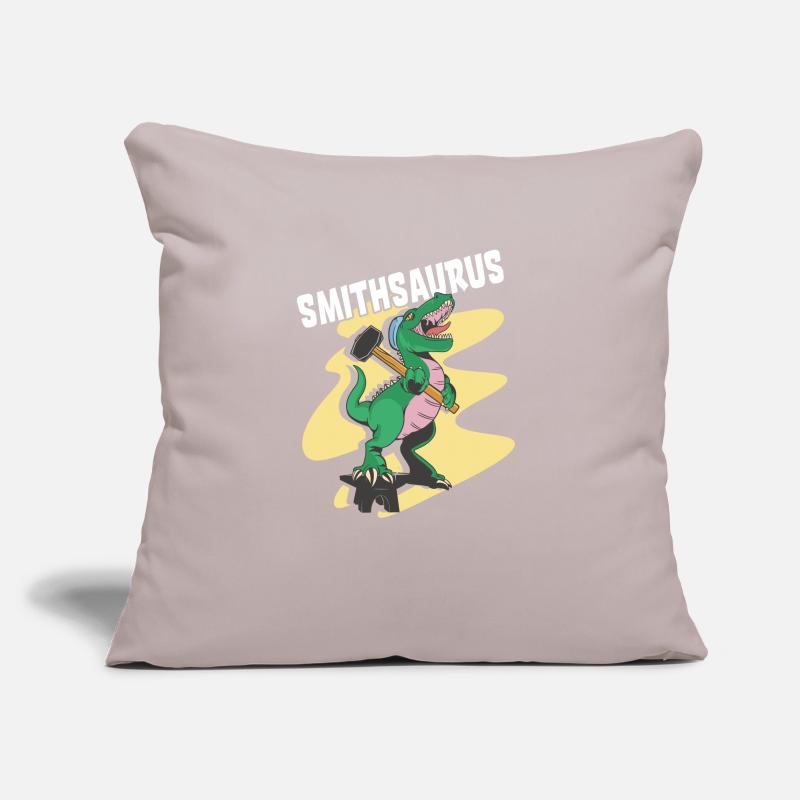 Blacksmith Dinosaur Blacksmithing saurus rex Sofa pillowcase 17,3'' x 17,3'' (45 x 45 cm)