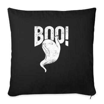Boo Cute Ghost Saying Ghosts Spooky Halloween - Sofakissenbezug 45 x 45 cm - Schwarz - Vorne