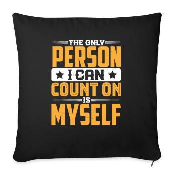 Business Minded Lifestyle Millionaire Mind Gifts - Housse de coussin décorative 45 x 45 cm - noir - Devant