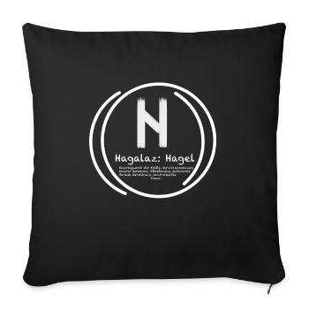 Nordische Mythologie - Sofakissenbezug 45 x 45 cm - Schwarz - Vorne