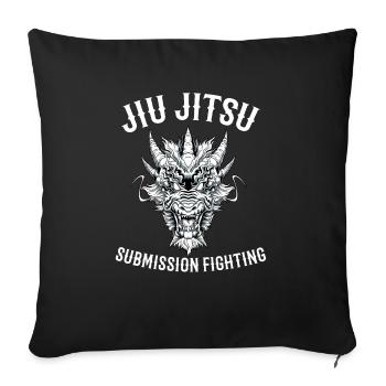 Submission Team Dragon - Brasilianisches Jiu Jitsu - Sofakissenbezug 45 x 45 cm - Schwarz - Vorne