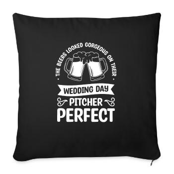 Beers Looked Gorgeous On Their Wedding Day Pitcher - Sofakissenbezug 45 x 45 cm - Schwarz - Vorne