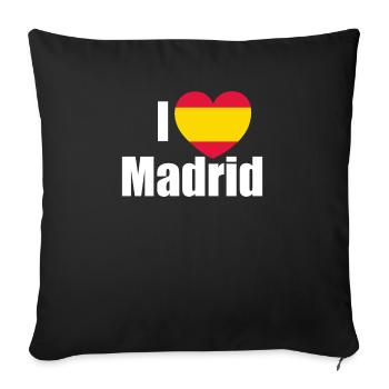 I love Madrid tolle Stadt in Spanien - Sofakissenbezug 45 x 45 cm - Schwarz - Vorne