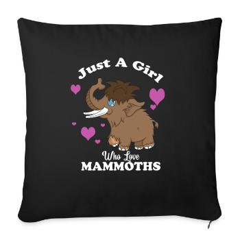 Mammut - Sofakissenbezug 45 x 45 cm - Schwarz - Vorne