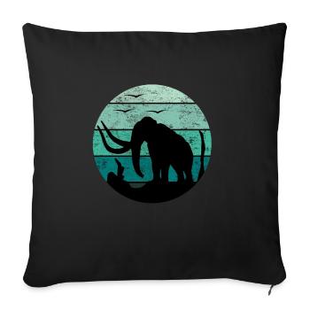 Mammut - Sofakissenbezug 45 x 45 cm - Schwarz - Vorne