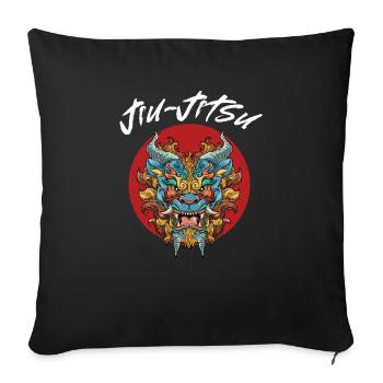 Brasilianisches Jiu Jitsu Foo Dog - BJJ MMA - Sofakissenbezug 45 x 45 cm - Schwarz - Vorne