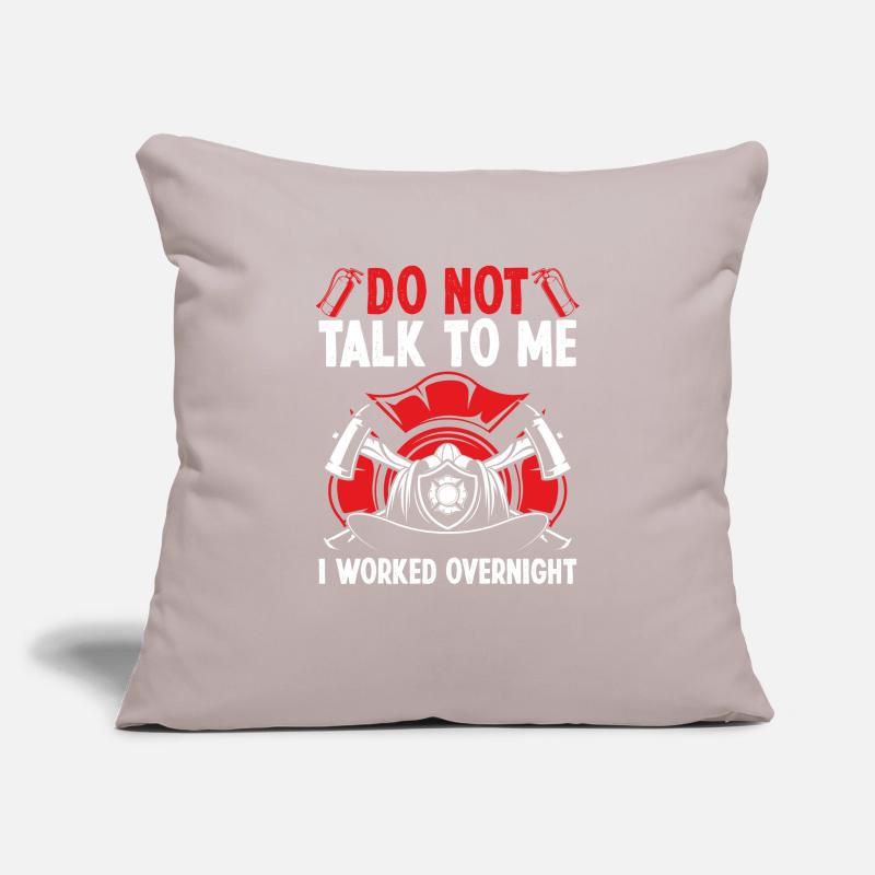 Night Shift Firefighter Funny I worked Firemen Sofa pillowcase 17,3'' x 17,3'' (45 x 45 cm)