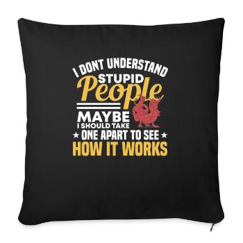 Dragon Dragon Design Mythical Creature Fantasy - Sofa pillowcase 17,3'' x 17,3'' (45 x 45 cm) - black - Front